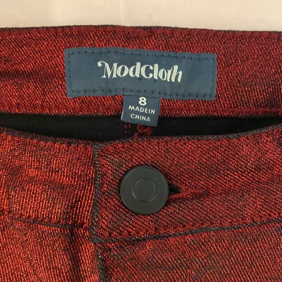 Modcloth Denim - NWOT ModCloth The Hollywood Metallic Denim Pants